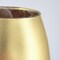 Gilded Smooth Oval Shape Glass Vase Ideal Use for Weddings Receptions or Home Decor